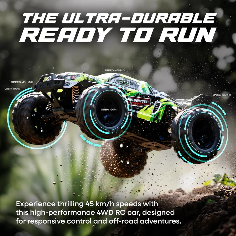 Tygatec Supersonic High Speed Hobby Grade Remote Control (Rc) Car | Stunt Car (Color Green)